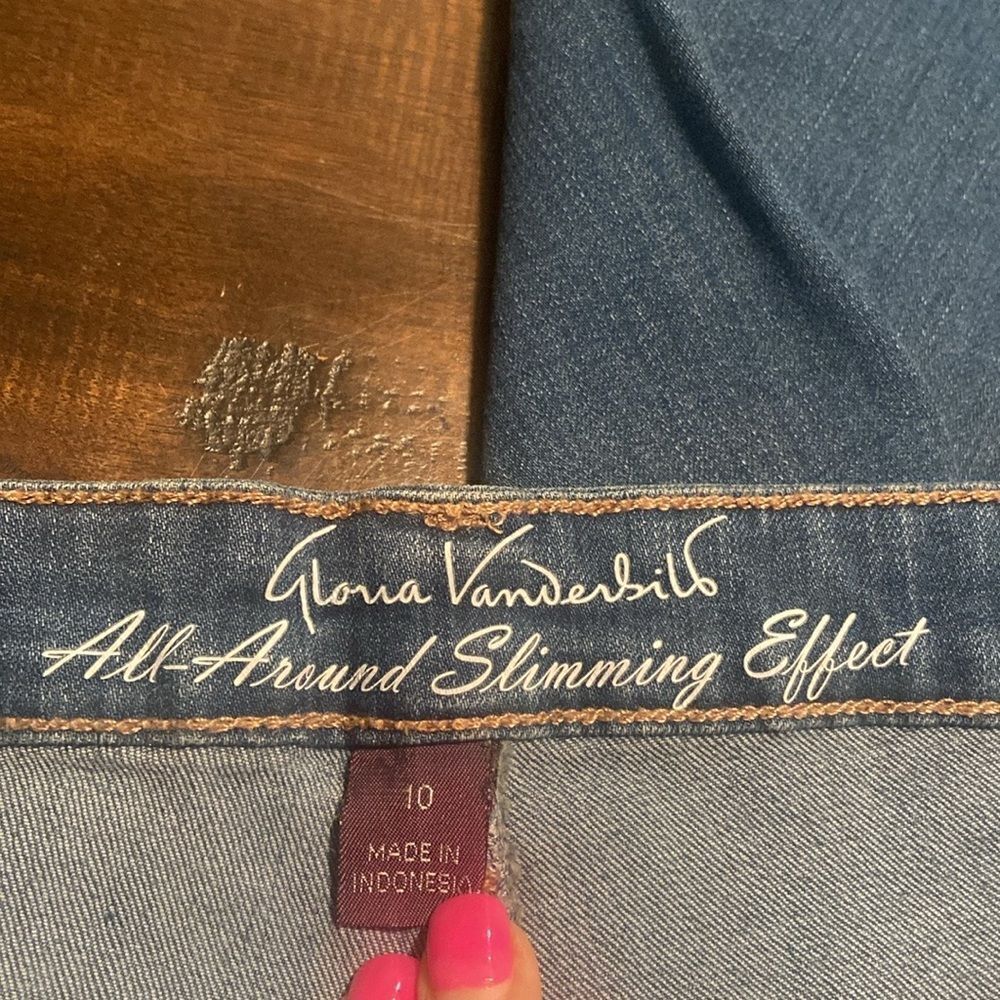 Gloria Vanderbilt All around slumming Jean size 10 Rail Straight - Picture 5 of 5